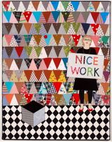 Nice Work Thousand Pyramids by Adrienne Doig contemporary artwork mixed media textile