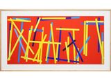 Fishing Red I E. by Imi Knoebel contemporary artwork works on paper