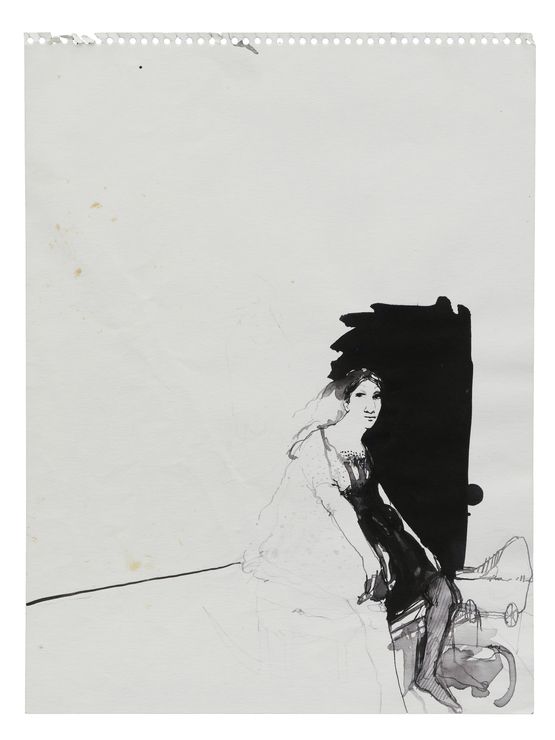 Half Hidden Woman by Lynn Hershman Leeson contemporary artwork Works on Paper