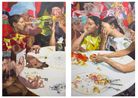 The table of sounds by Deng Shiqing contemporary artwork Painting