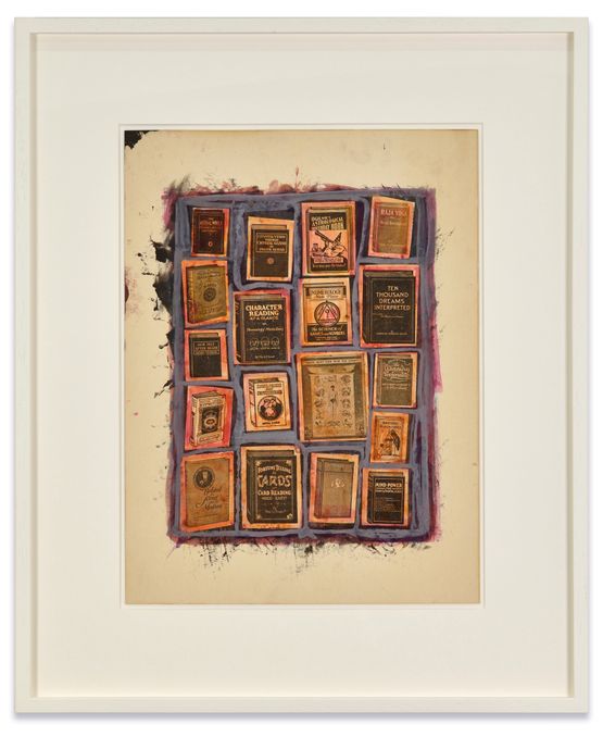 Occult Books by Robert Smithson contemporary artwork Painting