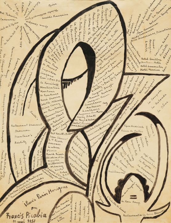 Ilmas Paris Horizons by Francis Picabia contemporary artwork Drawing