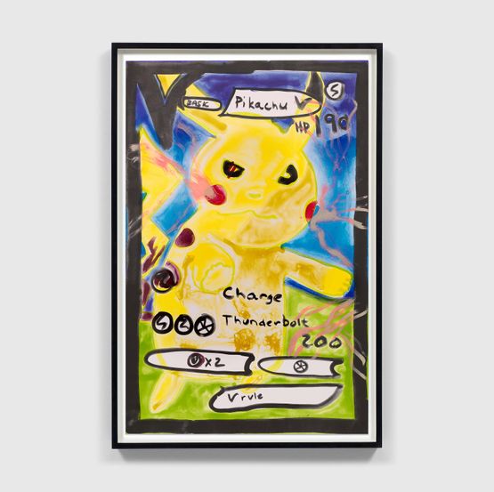 Pikachu by Katherine Bernhardt contemporary artwork Painting