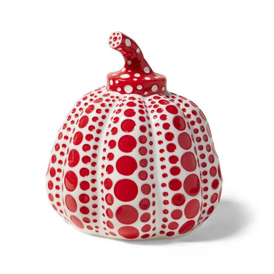 Kusama Pumpkins by Yayoi Kusama contemporary artwork Sculpture