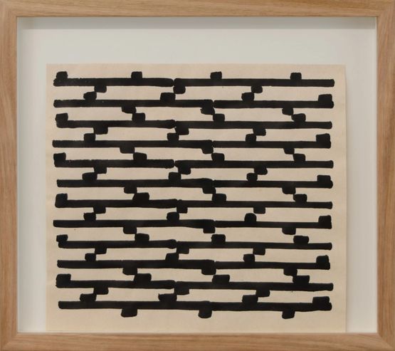 Walking Drawing by Simon Morris contemporary artwork Painting