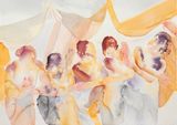 Ritual weave by Rochelle Haley contemporary artwork works on paper