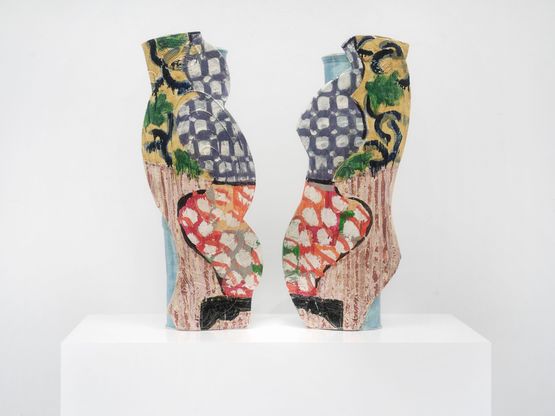 Divided Vases Stacked Vases by Betty Woodman contemporary artwork Works on Paper