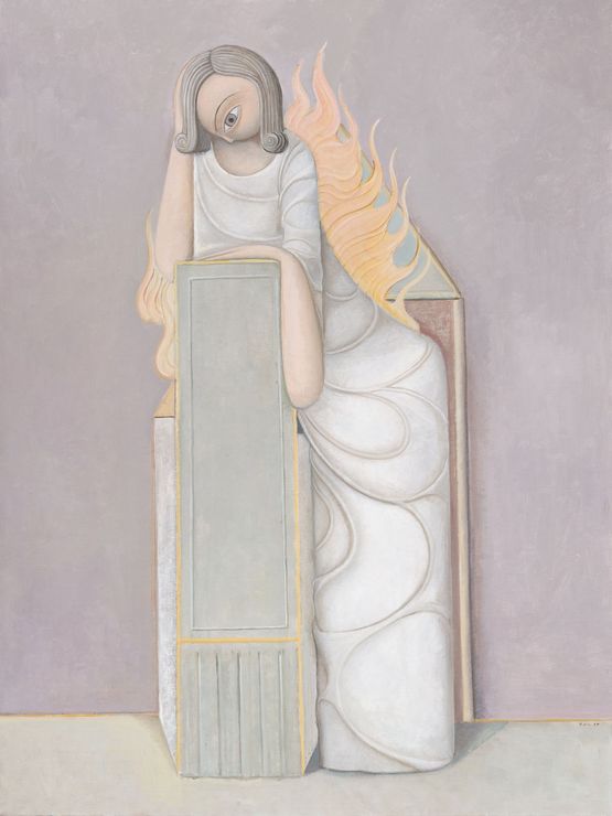 The flame by Ji Xin contemporary artwork Painting