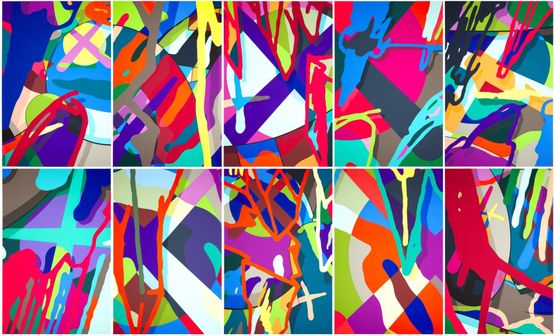 Tension - portfolio of 10 by KAWS contemporary artwork Works on Paper