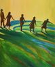 Walking on Liquid by Yu Guo contemporary artwork Painting