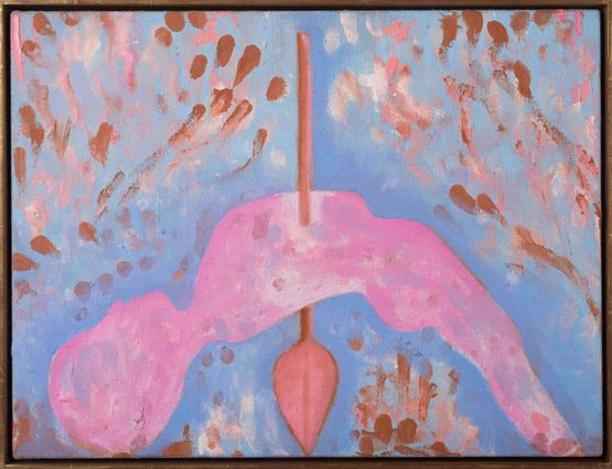 Canosa extatic by Francesco Clemente contemporary artwork Painting