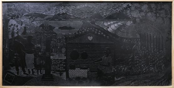 Berdiri Di Atas Kedaulatan Pangan Sendiri by Fitriani Dk contemporary artwork Print