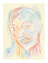 Face and Mask 13 by Carlos Amorales contemporary artwork drawing works on paper