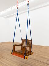 Tree-Sitting Swings Hope by Andrea Bowers contemporary artwork installation sculpture