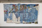 Untitled blue by El Anatsui contemporary artwork Sculpture