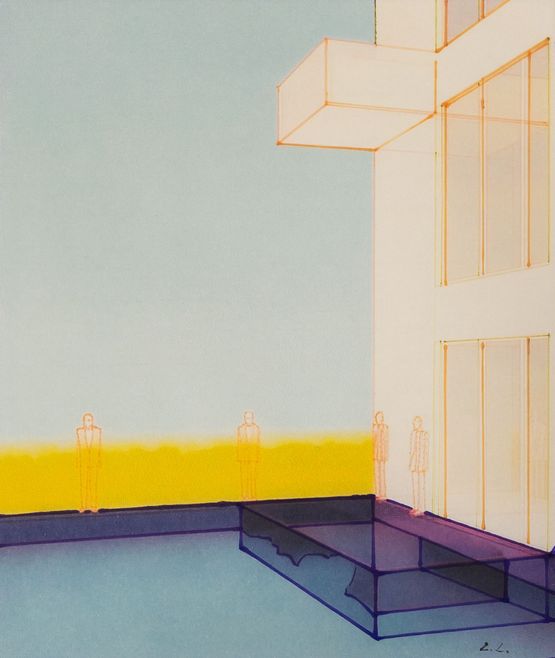 Where Light Fades by Lov-Lov contemporary artwork Works on Paper
