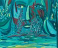 Eyes Without a Trace by Jules De Balincourt contemporary artwork Painting