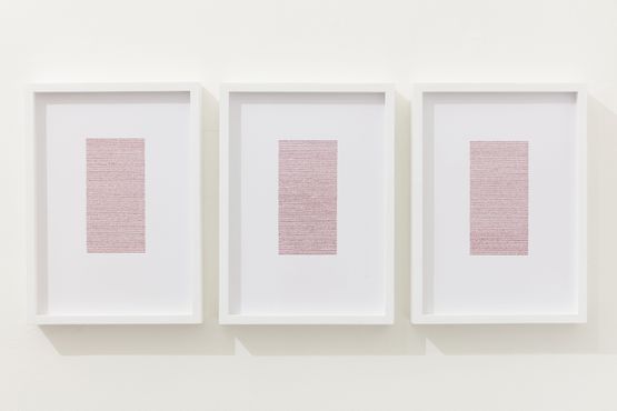 Infinitesimal rouge by Nicene Kossentini contemporary artwork Works on Paper