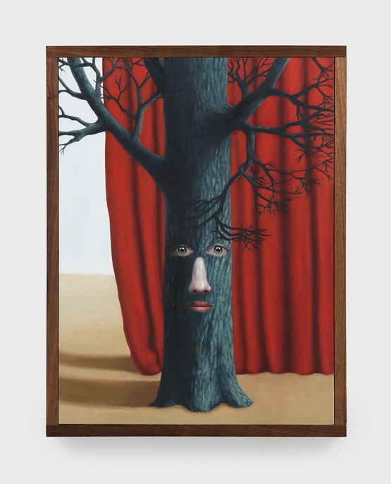 Professional Painter in Tree by Hadi Falapishi contemporary artwork Painting