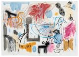 Whooping Crane by Jaune Quick-To-See Smith contemporary artwork works on paper