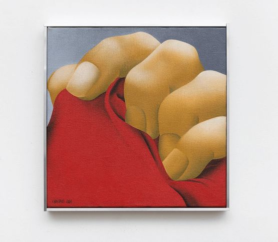Sangue entre os dedos by Pietrina Checcacci contemporary artwork Painting