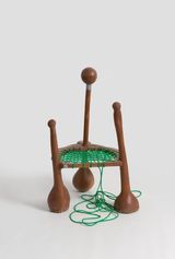 Lounge Chair Brown by Zhou Yilun contemporary artwork sculpture