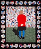 The View Honeycomb by Adrienne Doig contemporary artwork mixed media textile