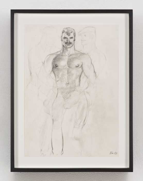 Untitled preparatory drawing by Tom of Finland contemporary artwork Works on Paper