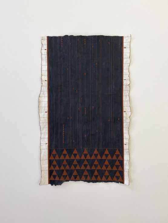 Te Uranga The rising and setting of the sun due East and due West. Autumnal Equinox. 20.03.2020 by Nikau Hindin contemporary artwork Textile
