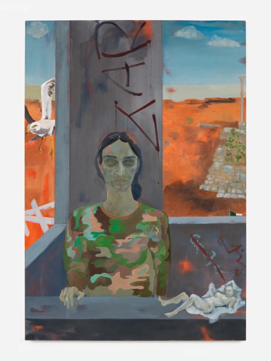 Self Portrait in Antiquity by Georgia Gardner Gray contemporary artwork Painting