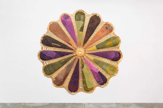 Flor de Jeans by Leda Catunda contemporary artwork Painting