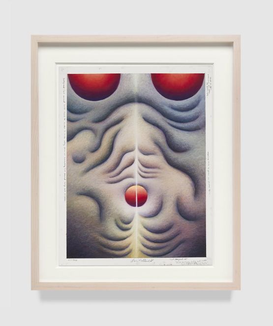 Post-pregnant belly and boobs by Loie Hollowell contemporary artwork Works on Paper