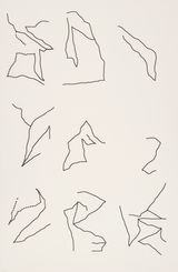 Untitled i23 - 3578 by Harold Cohen contemporary artwork drawing