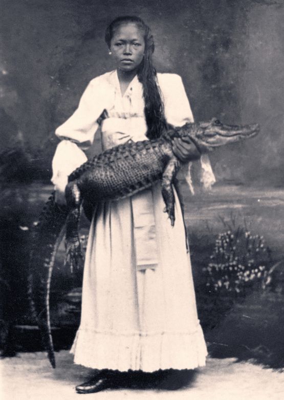 Lady with Crocodile Mardijker Photo Studio by Agan Harahap contemporary artwork Photography