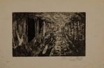 Landscape and figure by Krishna Reddy contemporary artwork Print