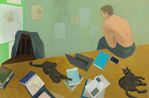 How can one piece together the fragments of memory into a novel by Meng Yangyang contemporary artwork Painting