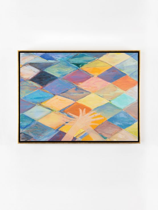 View back turned by Isabel Nolan contemporary artwork Painting