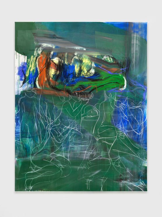 Silent Type by Rita Ackermann contemporary artwork Painting