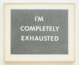 IM COMPLETELY EXHAUSTED by Tammi Campbell contemporary artwork drawing works on paper