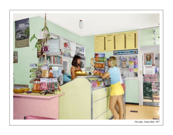 First Jobs Corner Store 1977 by Tracey Moffatt contemporary artwork Painting