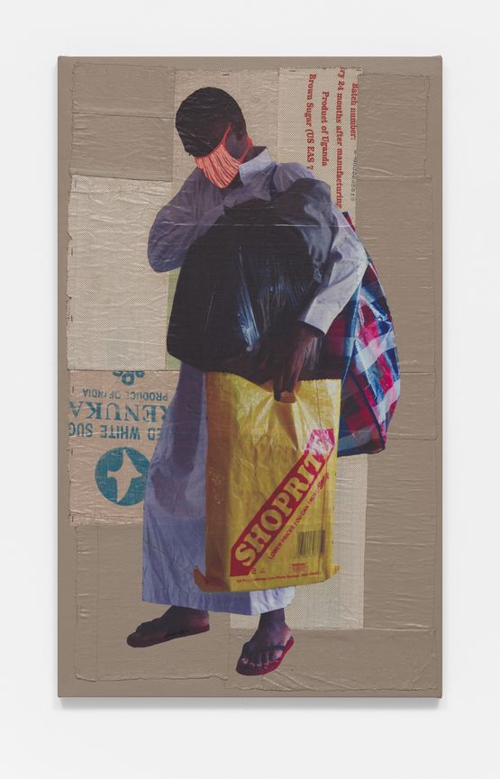 Same story different pile by Collin Sekajugo contemporary artwork Painting