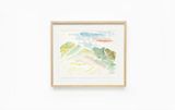 Montagnes by Etel Adnan contemporary artwork painting works on paper
