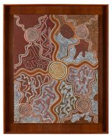 Two Children at Pirriyapurupurunya by Timmy Payungka Tjapangati contemporary artwork painting