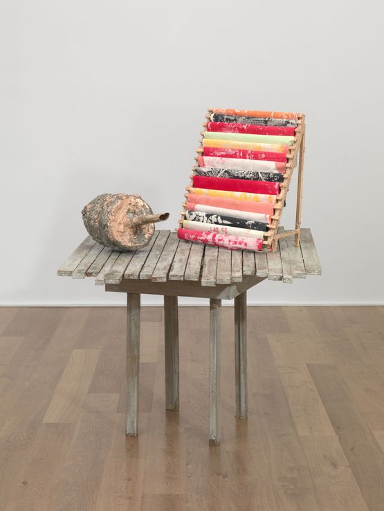 untitled venicerackaxle 2017 by Phyllida Barlow contemporary artwork Sculpture