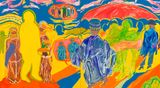 Remembering diptych by Chemu NgOk contemporary artwork painting