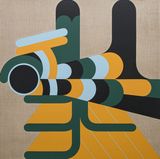 Mascara de jade by Francisco Munoz contemporary artwork painting