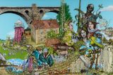 IV. Der groe Mittag aus der Reihe Die groen Prozesse by Wolf Hamm contemporary artwork painting