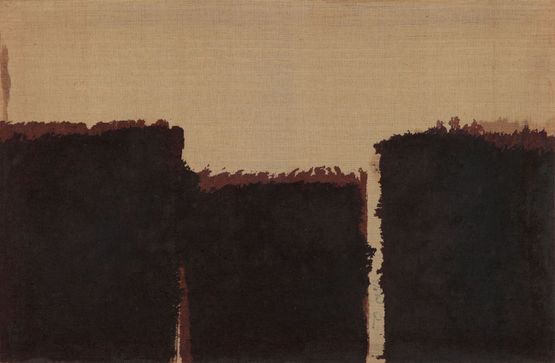 Burnt Umber  Ultramarine by Hyong-Keun Yun contemporary artwork Painting