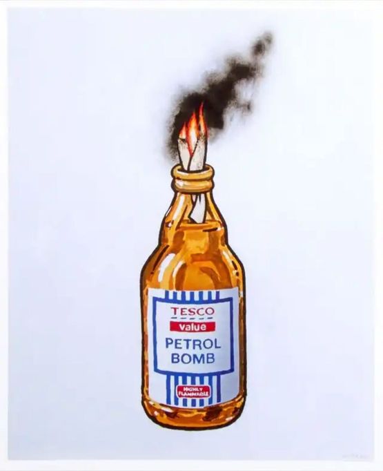 Tesco Bomb Poster by Banksy contemporary artwork Print