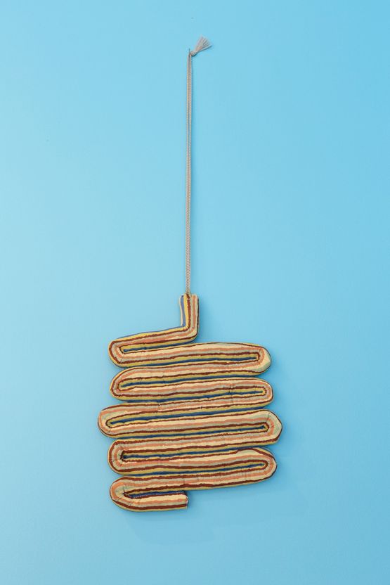 A Shape That Comes When You Bend a Tube Like That by Lisa Walker contemporary artwork Sculpture